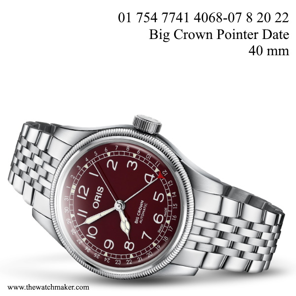 Oris Big Crown Pointer Date, Red Dial, 40mm