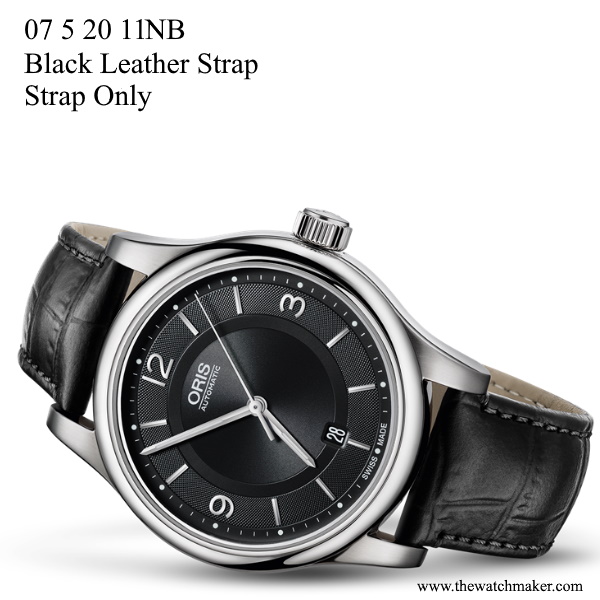 07 5 20 11NB Oris Black Leather Strap Strap Only