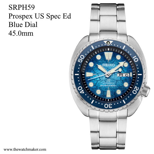 SRPH59 Seiko Prospex U.S. Special Edition, Blue Dial, Bracelet, 20mm - The Watchmaker