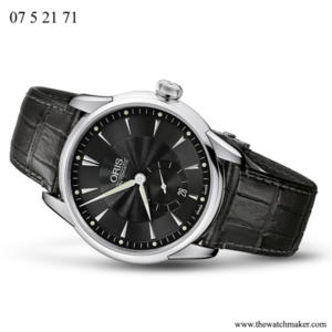 07 5 21 71NB Oris Black Leather Strap, Strap-Only