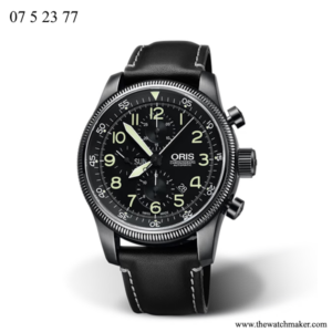 07 5 23 77 Oris Dark Brown Leather Strap, Complete