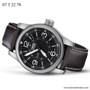07 5 22 78 Oris Dark Brown Leather Strap, Complete