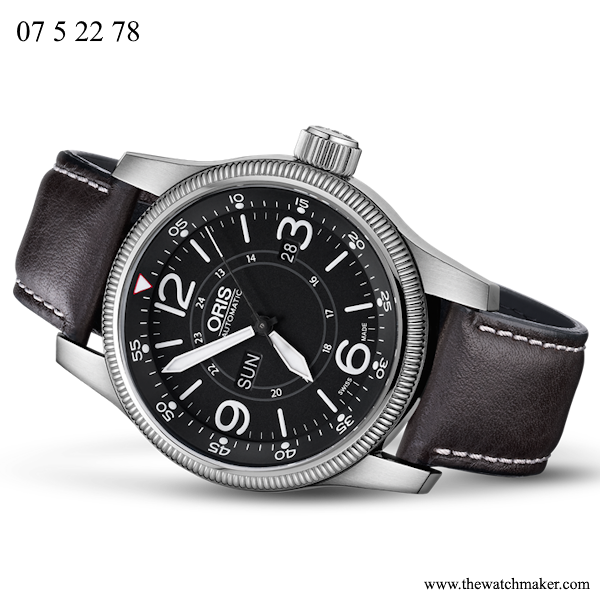 07 5 22 78 Oris Dark Brown Leather Strap, Complete