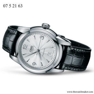 07 5 21 63NB Oris Black Leather Strap, Strap-Only