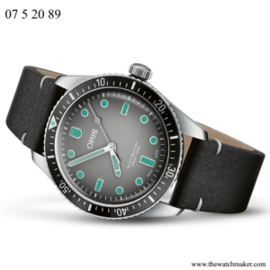 07 5 20 89 Oris Black Leather Strap, Complete