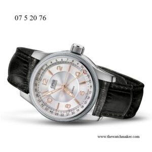 07 5 20 76FC Oris Black Leather Strap, Complete