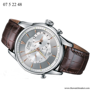 07 5 22 48NB Oris Dark Brown Leather Strap, Strap Only