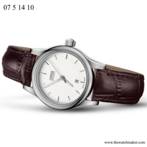 07 5 14 10 Oris Brown Leather Strap, Complete