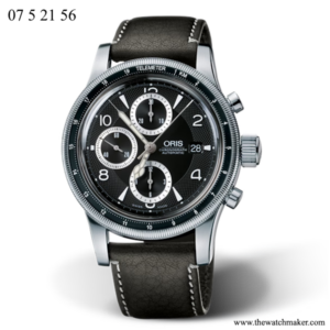 07 5 21 56 Oris Dark Brown Leather Strap, Complete