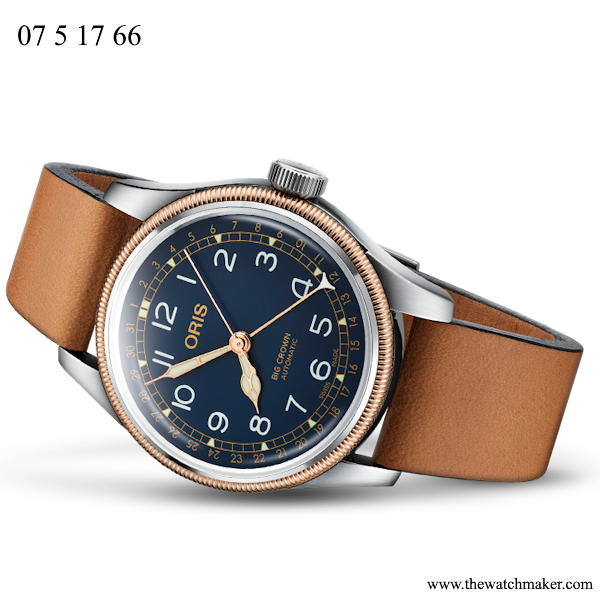 07 5 17 66NB Oris Brown Leather Strap, Strap Only
