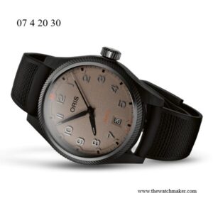 07 4 20 30GLC Oris Black Leather & Textile Strap, Complete