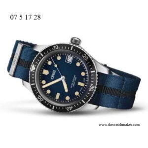 07 5 17 28FC Oris Blue Textile Strap, Complete